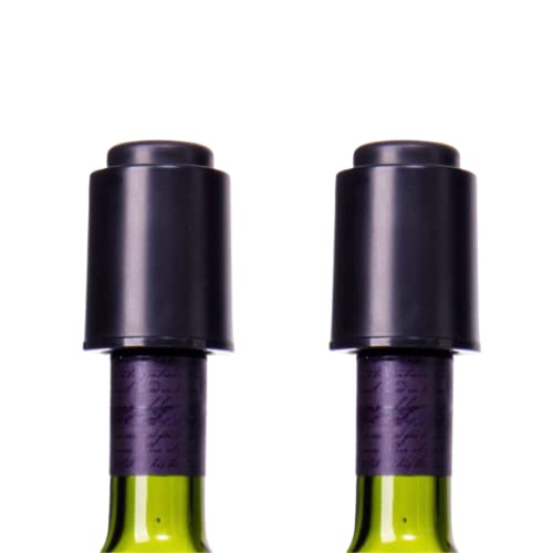 2-PACK Wine Bottle Stoppers, Vacuum Wine Stoppers, Reusable Wine Stoppers, Wine Saver, Vacuum Wine Preserver, Keep Wine Fresh, Best Gift For Wine Lovers - Open The Wine